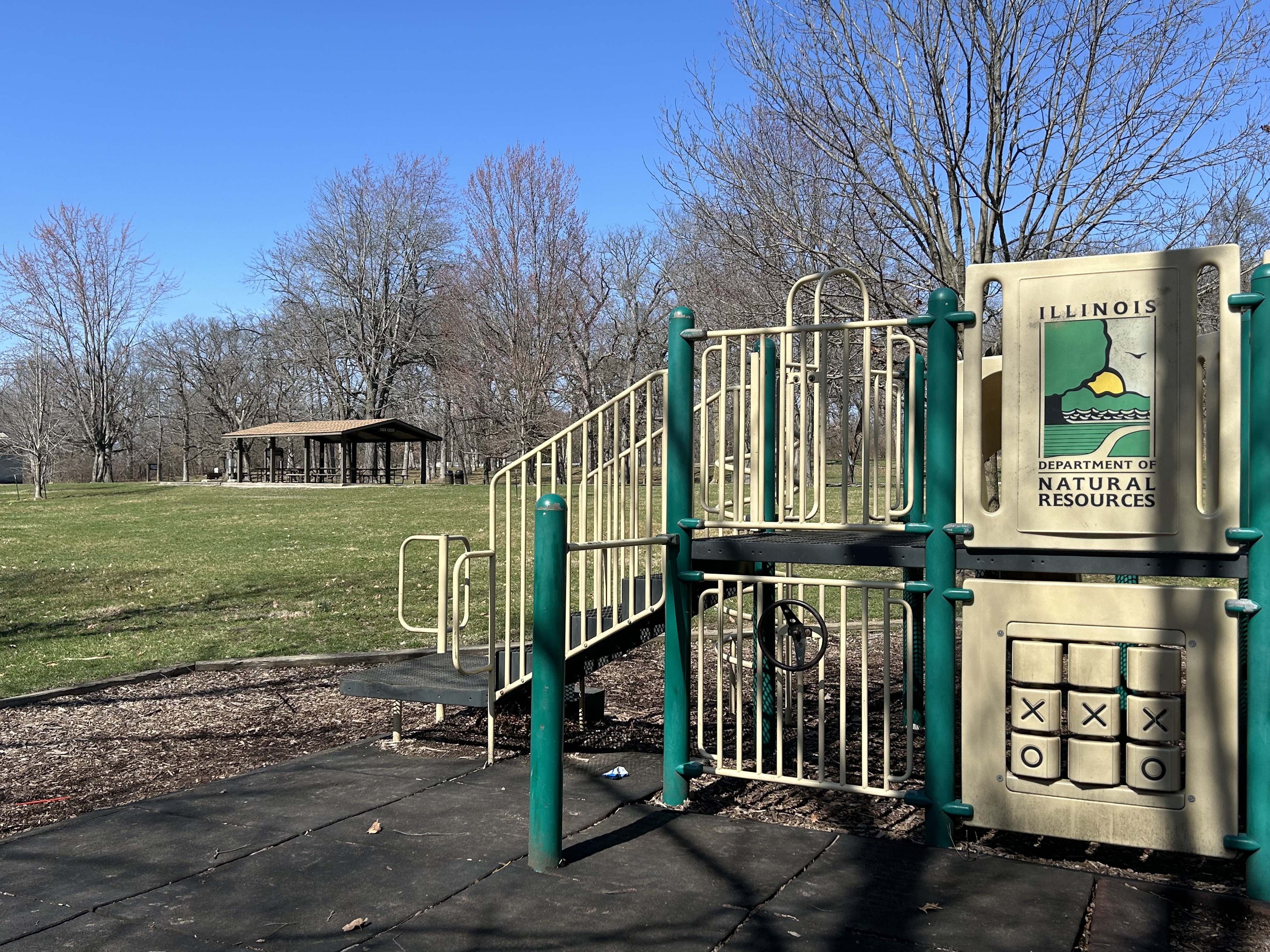 Playground at the Kankakee River State Park.