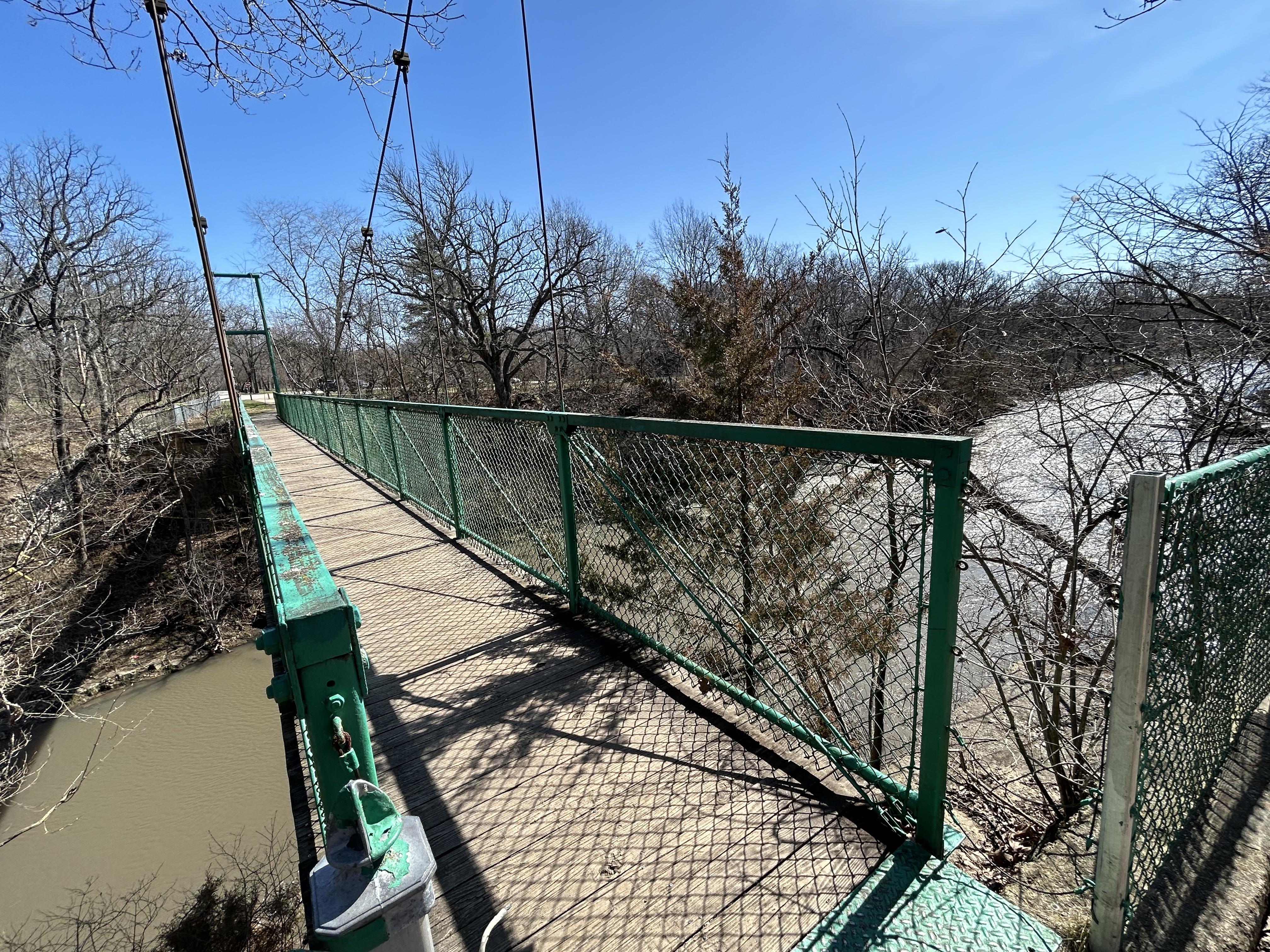 Extension bridge going over Rock Creek, in Manteno, IL.