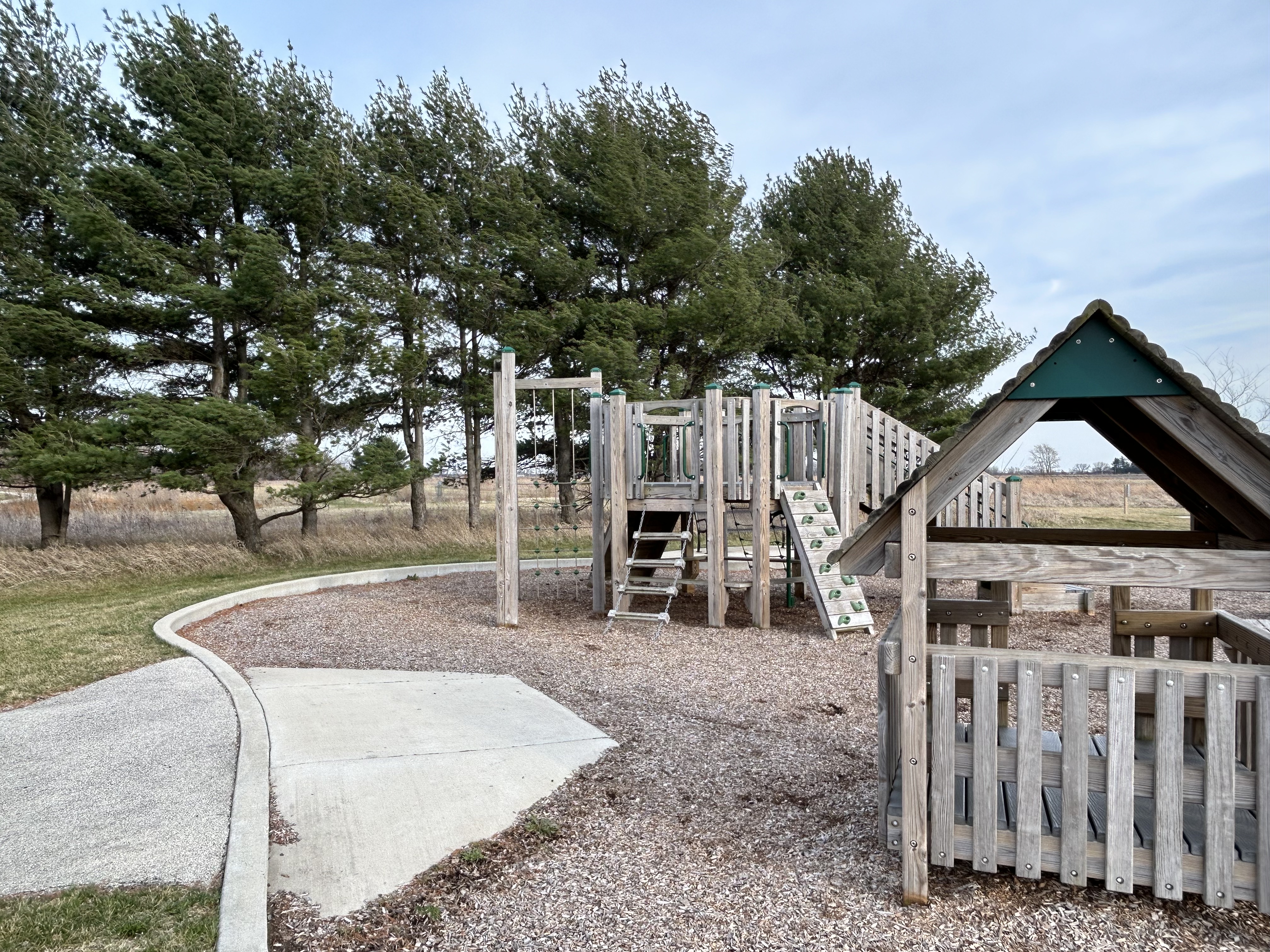 Playset at Willowhaven park in Illinois.